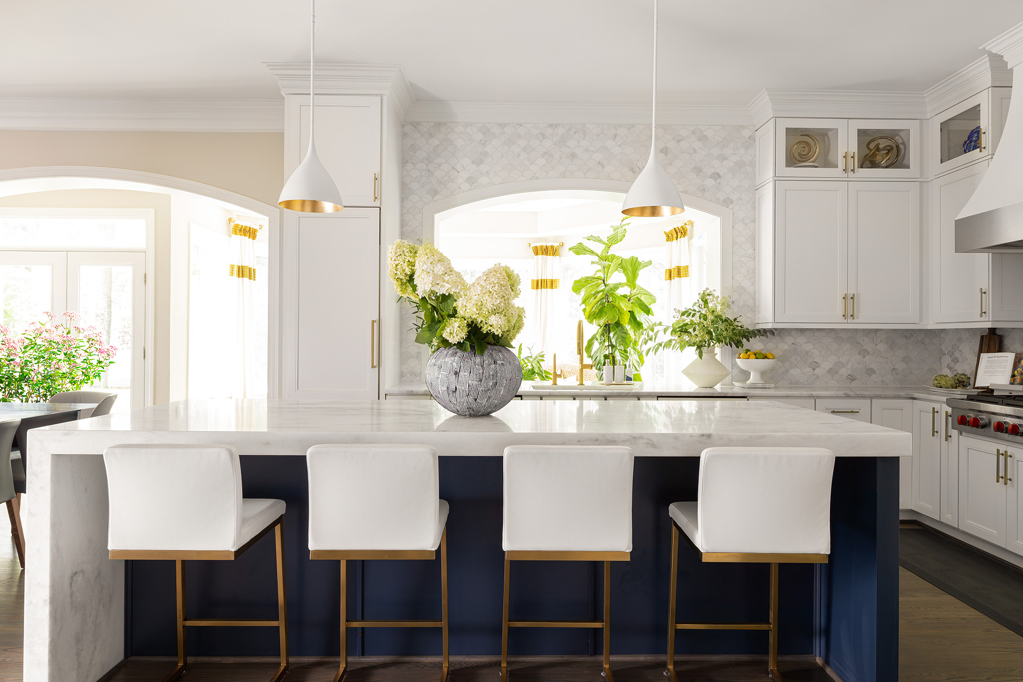 luxury marble kitchen interior photography